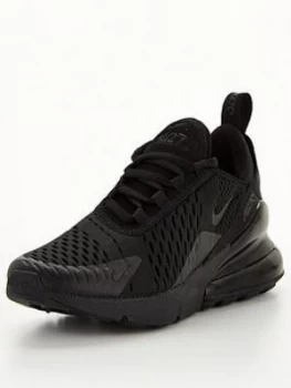 Image of Nike Air Max Junior 270 Trainers - Black, Size 5.5