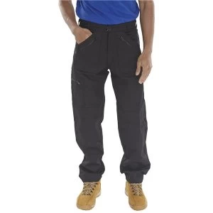 Image of Click Workwear Work Trousers Black 42 Short Ref AWTBL42S Up to 3 Day