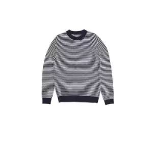 Image of French Connection Classic Striped Jumper - Blue