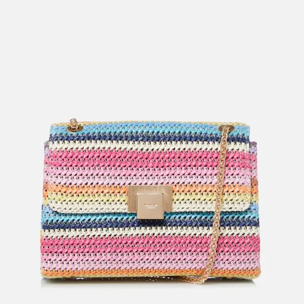 Image of Dune Bondi Mini Raffia Shoulder Bag Multi female 0007500110017017