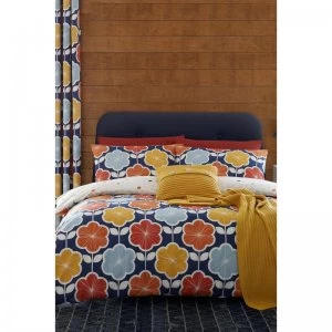 Image of Reversible Retro Floral Duvet Set