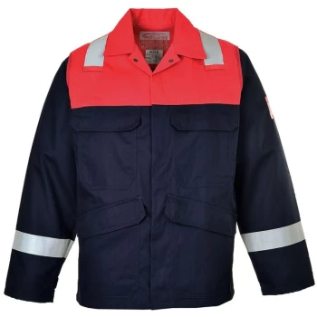 Image of Portwest - FR55NAR4XL - sz 4XL Bizflame Plus Jacket - FR55 Navy