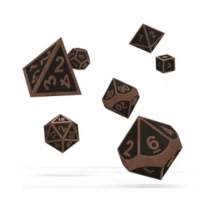 Image of Oakie Doakie Dice RPG Set (Metal Steampunk)