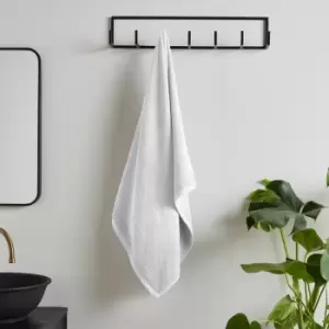Image of Quick Dry 100% Cotton Bath Towel, White - Catherine Lansfield