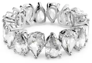 Image of Swarovski 5572827 Vittore Ring Rhodium Plated White Crystals Jewellery