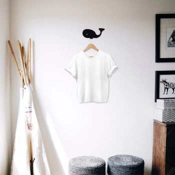 Image of Whale - Black Metal Wall Hook