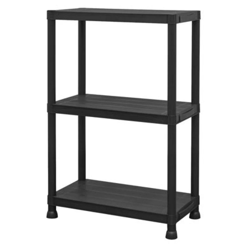 Image of Sealey 3 Shelf Plastic Racking Shelving Unit APPR3