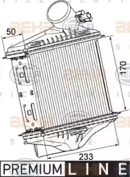 Image of Air Conditioning Heat Exchanger 8ML376746-241 by BEHR