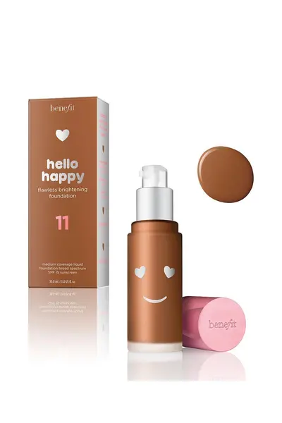 Image of Benefit Hello Happy Flawless Brightening Foundation Spf15 30ml 11 Dark Neutral