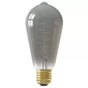 Image of Calex Standard Titanium Filament Flex E27 4W Rustic Dimmable Light Bulb