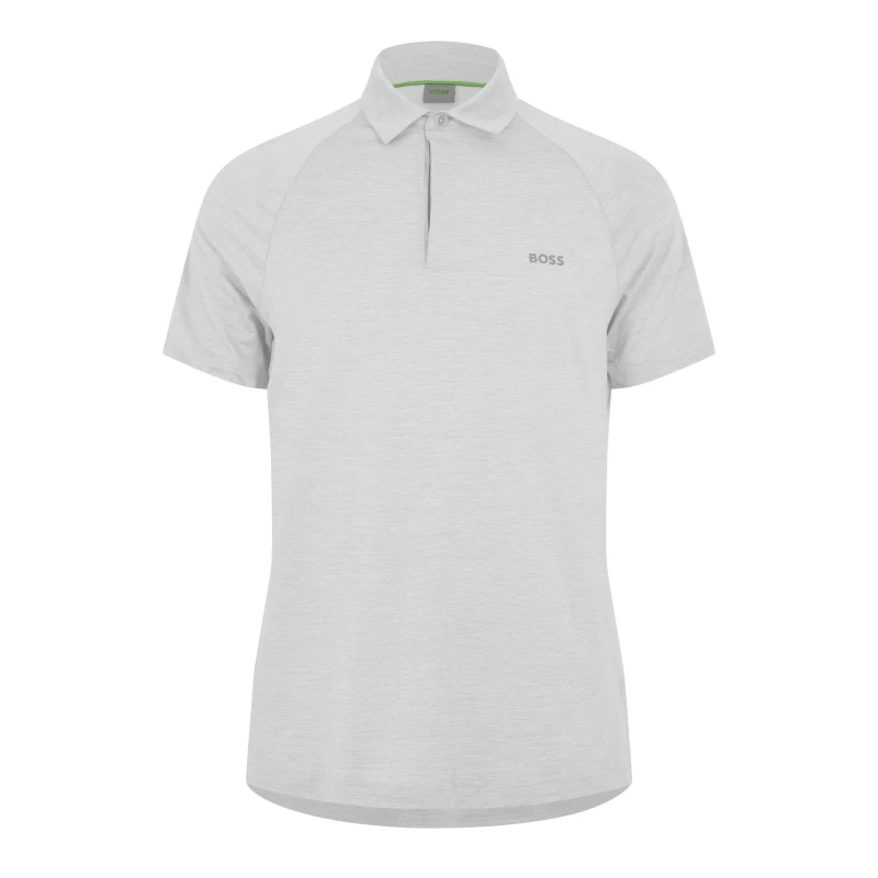 Image of Boss Boss Pl Tour Wool 10276309 01 Polo Shirt Mens Open Grey male L