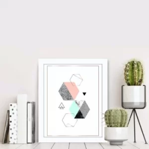 Image of BCT-097 Multicolor Decorative Framed MDF Painting