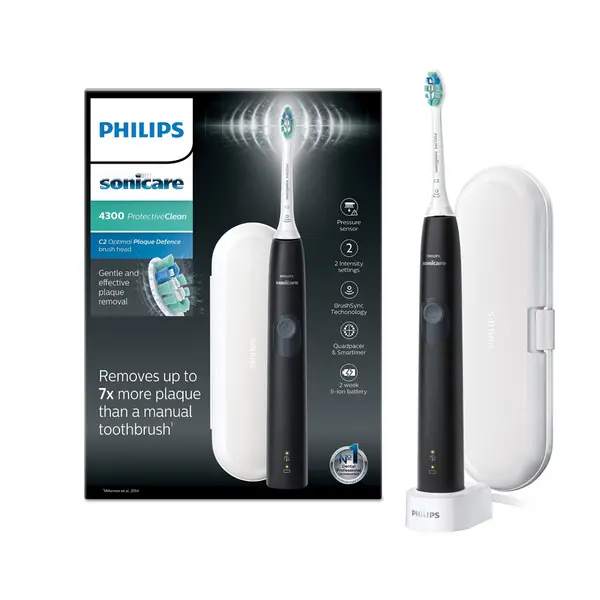 Image of Philips Sonicare ProtectiveClean 4300 HX6800/03 Black Electric Toothbrush