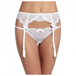 Image of L Agent by Agent Provocateur AP L-A Vane Suspender C99 - White