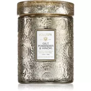 Image of Voluspa Japonica Holiday Gilt Pomander & Hinoki Scented Candle 156g