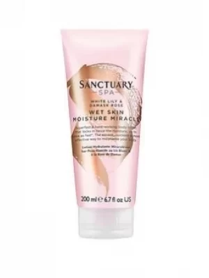 Image of Sanctuary Spa Sanctuary Spa White Lily and Damask Rose Wet Skin Moisture Miracle, 200ml Pink, Women