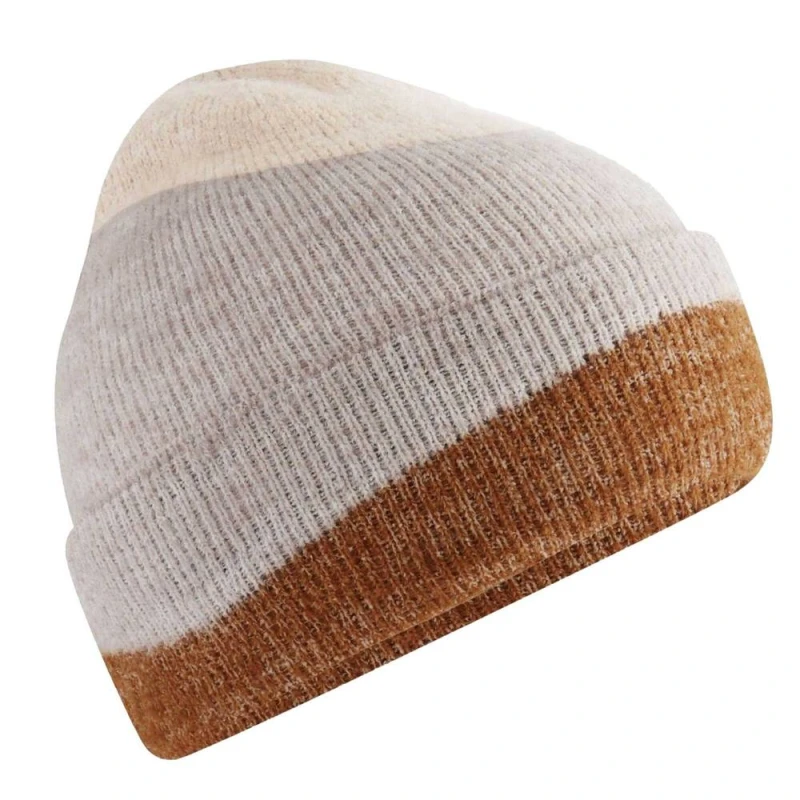 Image of Beechfield Mens Wave Soft Beanie in Warm White Warm White Male One Size