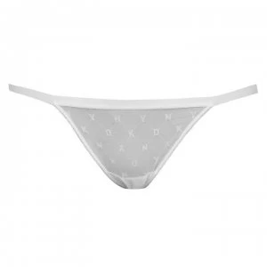 Image of DKNY Mono Mesh Bikini Briefs - White LUS