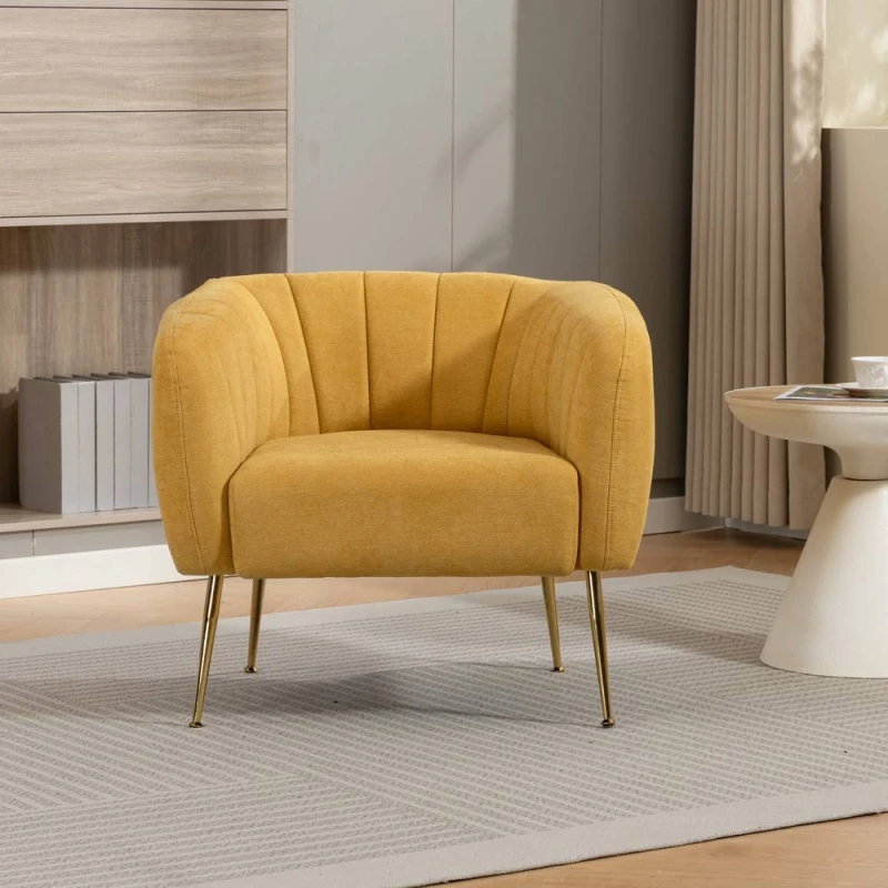 Image of Artemis Home Stanton Accent Chair in Yellow Size: 1 Pack Yellow Unisex 1 Pack