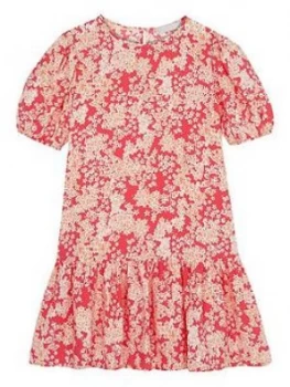 Image of Mintie by Mint Velvet Girls Millie Floral Woven Short Sleeve Dress - Multi, Size 3-4 Years, Women