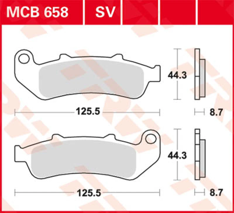 Image of TRW Lucas Brake lining MCB658