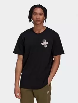 Image of adidas Originals Adventure Trail T-Shirt, Pink, Size XS, Men