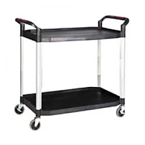 Image of GPC Shelf Trolley Black Lifting Capacity Per Shelf: 75kg 515mm x 970mm x 990mm