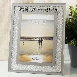Image of Celebrations Crystal Frame - 25th Anniversary