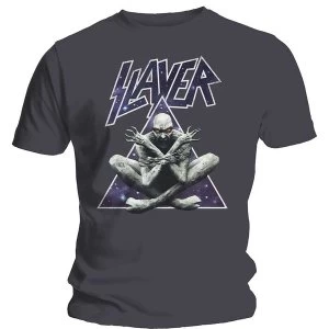 Image of Slayer - Triangle Demon Unisex Medium T-Shirt - Grey