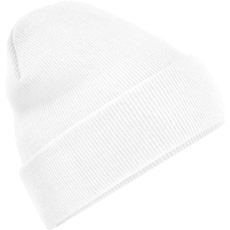 Image of Beechfield Beechfield Men Original Cuffed Beanie in White White One Size Male 5063425297160