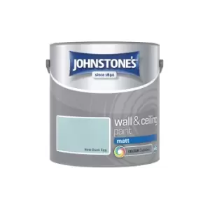 Image of Johnstone's - Interior Wall & Ceiling Paint Matt New Duck Egg 2.5ltr - New Duck Egg