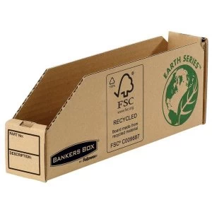 Image of Bankers Box by Fellowes Earth Series 51mm Parts Bin Corrugated Fibreboard Packed Flat Pack of 50