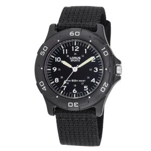 Image of Lorus RRX89FX9 Military Style Canvas Strap Sports Watch