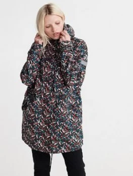 Image of Superdry Adventurer Parka Coat - Orange, Size 14, Women