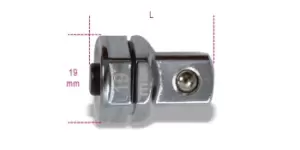 Image of Beta Tools 123 Q1/2 Quick Release Adaptor 1/2" for 19mm Ratchet Wrench 001230319