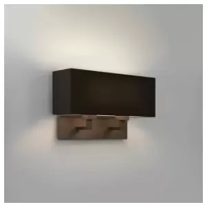 Image of Astro Park Lane - Wall Lamp 2 Light Bronze E27 (Shade Not Included)
