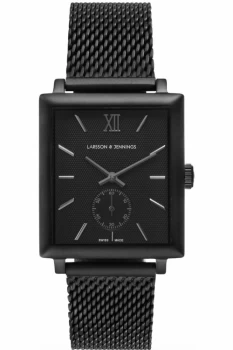 Image of Unisex Larsson & Jennings Norse 40mm Mechanical Watch NRS40-CMBLK-C-M-M-BB-O