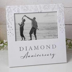 Image of 6" x 4" - Amore By Juliana Photo Frame- Diamond Anniversary