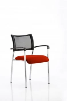Image of Brunswick Bespoke Colour Seat Chrome Frame Tabasco Red