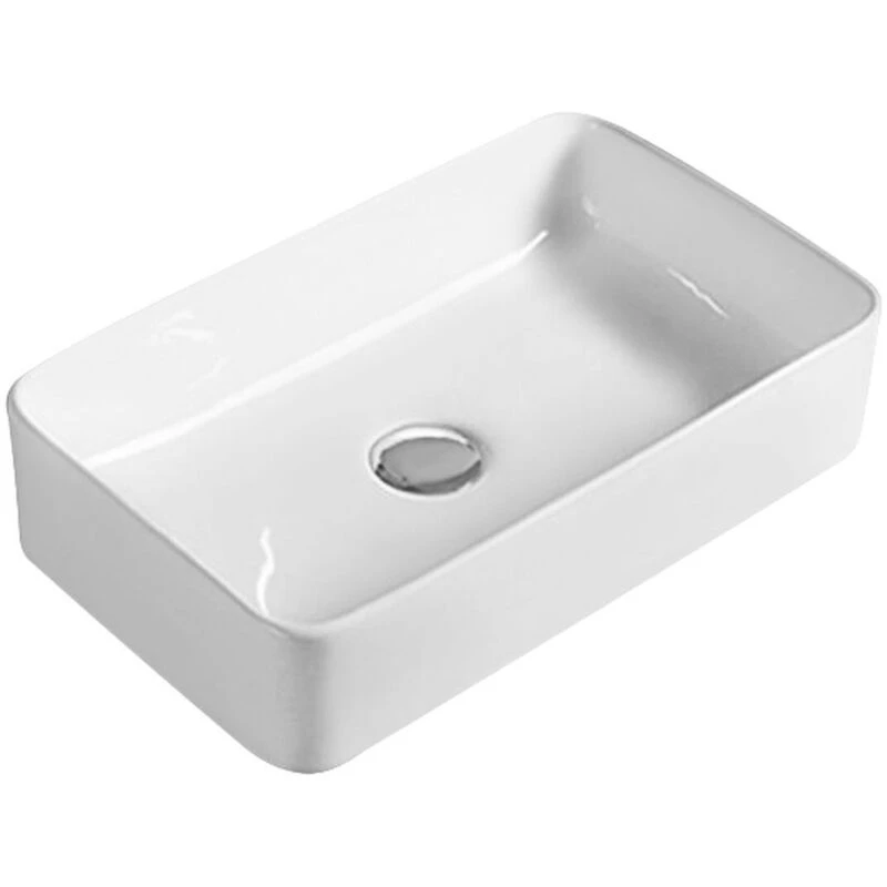 Image of nuie Rectangular Basin 465x235x120mm, White NBV180