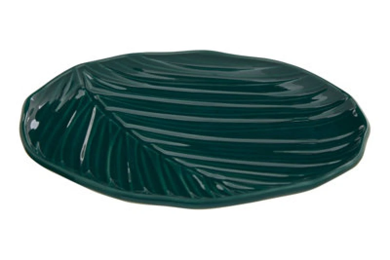 Image of Premier Housewares Bali Dark Green Canape Plate Green