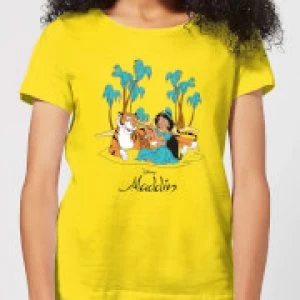 Image of Disney Aladdin Princess Jasmine Womens T-Shirt - Yellow - S
