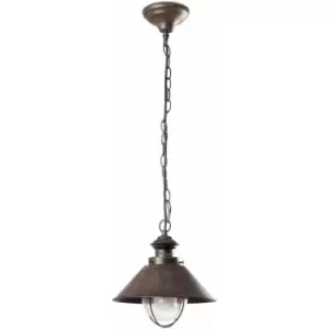 Image of Garden pendant light dark brown Nautica h 101 1 bulb