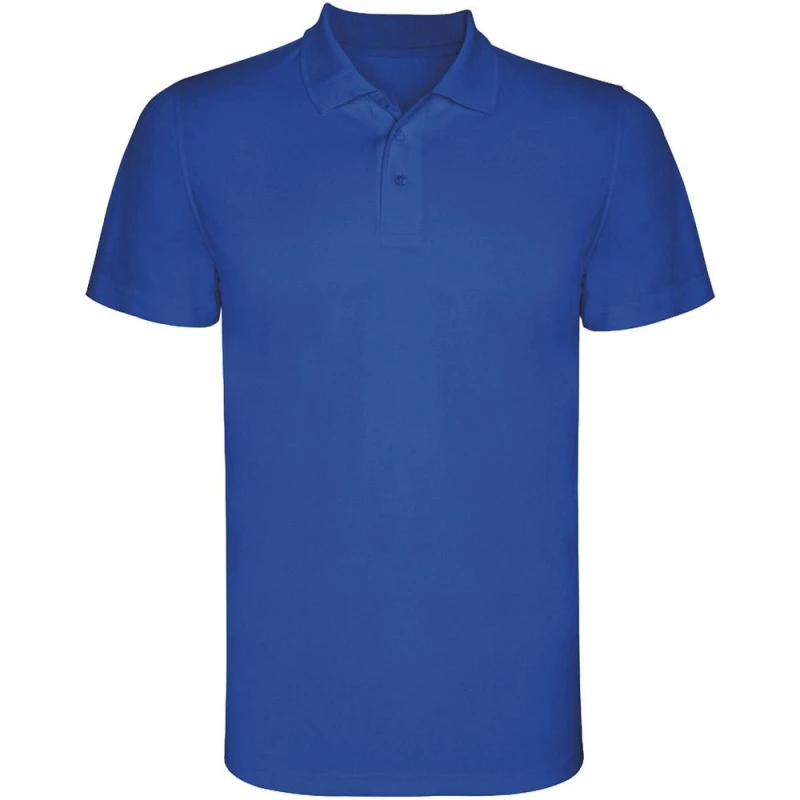 Image of ROLY ROLY Men Monzha Short-Sleeved Polo Shirt in Royal Size: Small Royal S Male 5063470828791