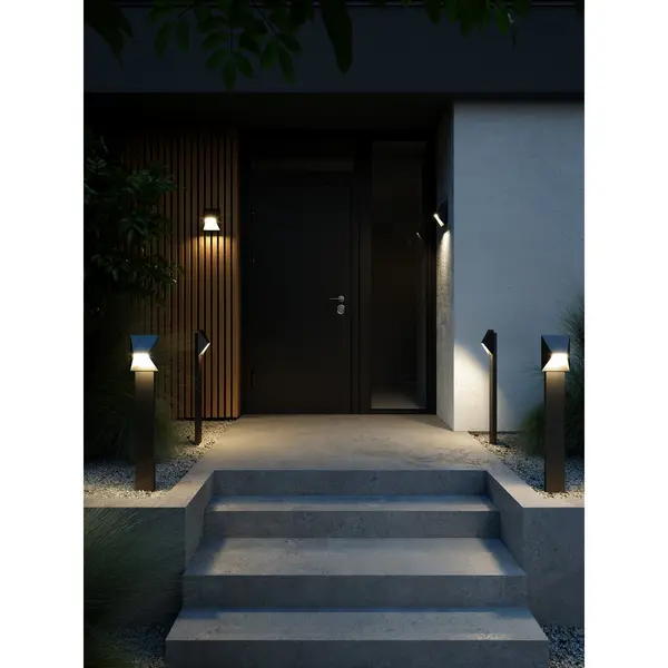Image of Pontio Outdoor Bollard Black IP54 GU10