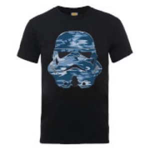 Image of Star Wars Stormtrooper Blue Camo T-Shirt - Black