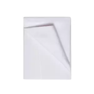 Image of Egyptian Cotton 400 Thread Count Single Flat Sheet White