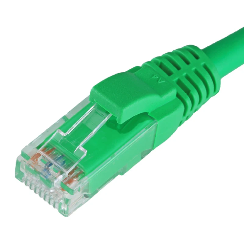 Image of Cablenet 2.5m Cat5e RJ45 Green U/UTP LSOH 24AWG Snagless Booted Patch