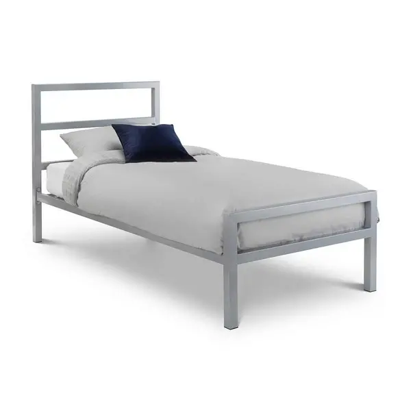 Image of Julian Bowen Soto Metal Bed 90Cm - Silver SOT001