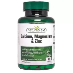 Image of Natures Aid Calcium Magnesium & Zinc 90 tablet